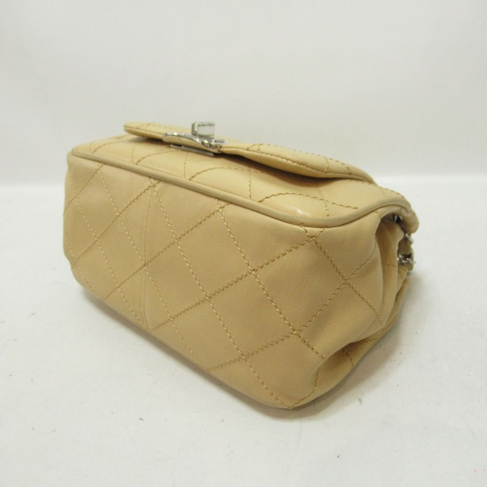 Chanel Chain Shoulder Bag Leather Beige - Picture 4 of 8